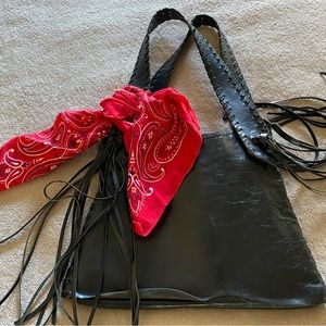 Boho Leather hand bag